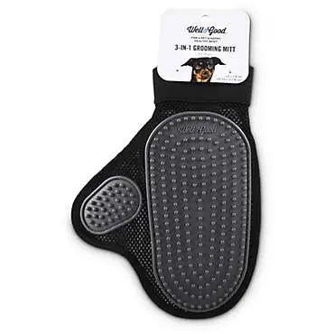 a grooming mitt for a dog